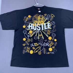 Griffin King Hustle‎ Shirt Mens 4XL Black Casino Dice Poker Chips Graphic Tee